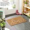 Gardenised Heavy Duty Coco Coir Doormat Non Slip PVC Baking Embossed Welcome Design Natural Coconut Fiber Floor Mat for Front Door Porch Patio Entryway Garage Mudroom & Outdoor Use 18x30"
